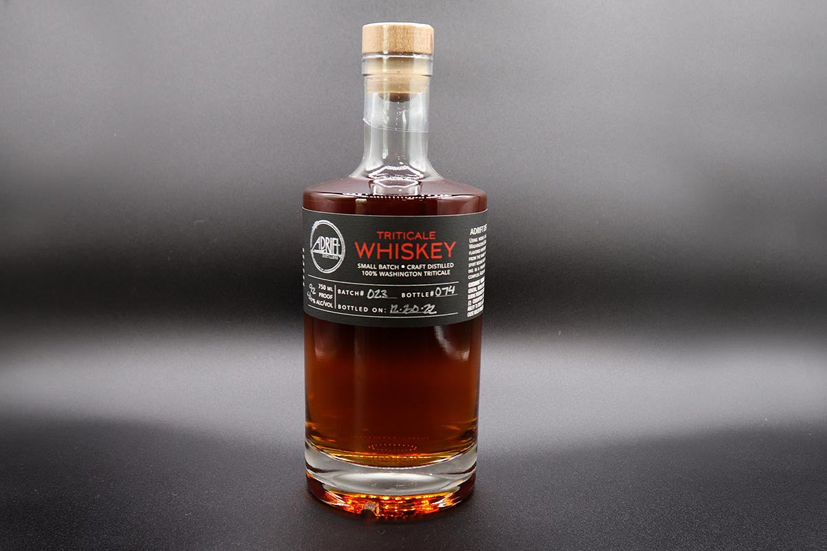 Tritcale whiskey bottle