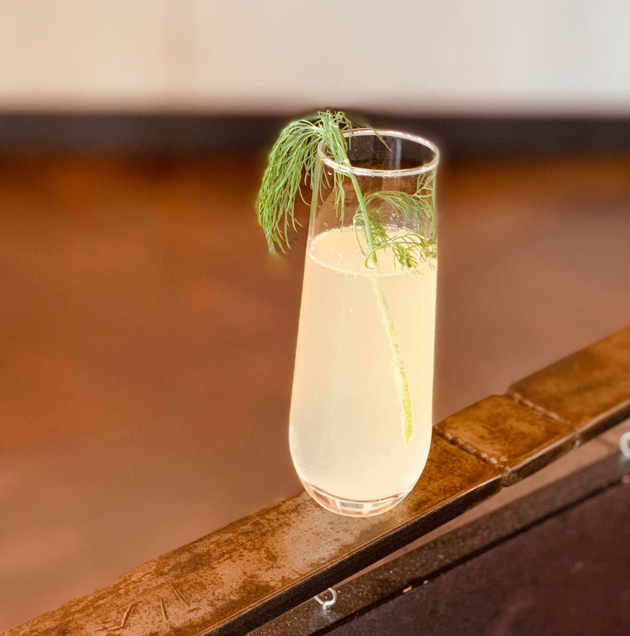 Danish 75 Cocktail with Adrift Distillers Aquavit